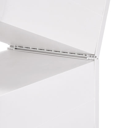 Stackable Shoe Boxes,12 Cube Storage Unit, with Door, White