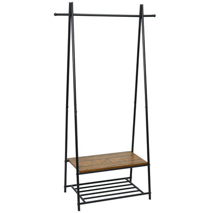 Hall Tree with Storage Bench, Triangular Frame Design