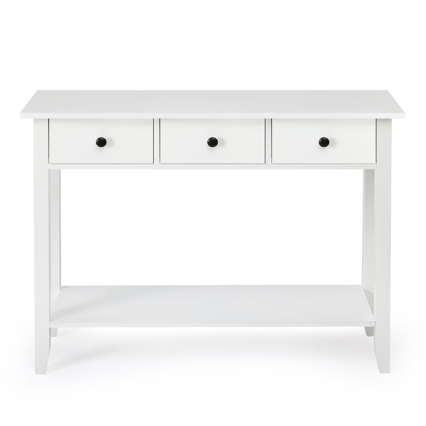 Minimalist Style Console Table,White Wooden Color, with 2/ 3 Drawers