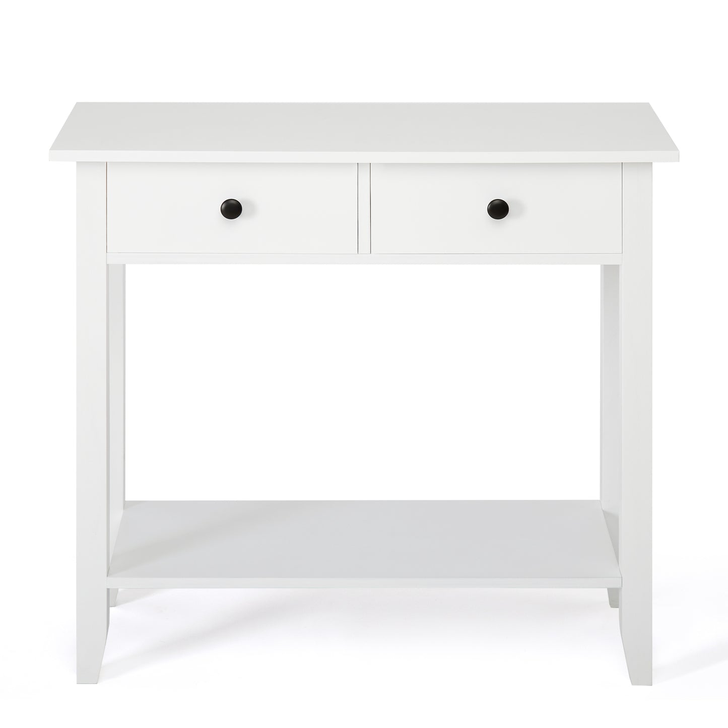 Minimalist Style Console Table,White Wooden Color, with 2/ 3 Drawers