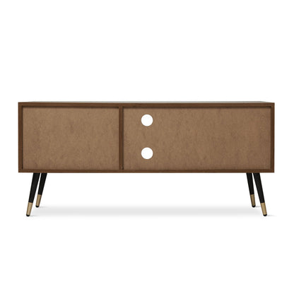 Retro and Industrial TV Cabinets, Antique Wood Grain Color, Single Door
