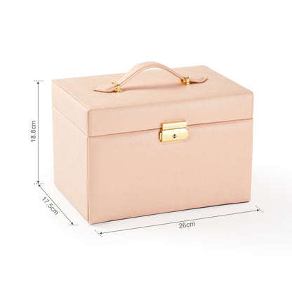 Jewellery Box, Pink/Black/Grey Color, Classic Design