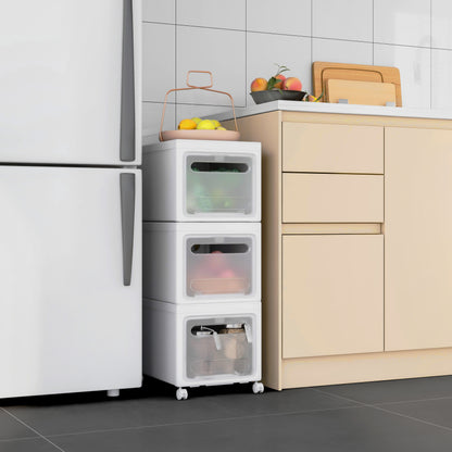 Storage Box, Removable Cabinet, White